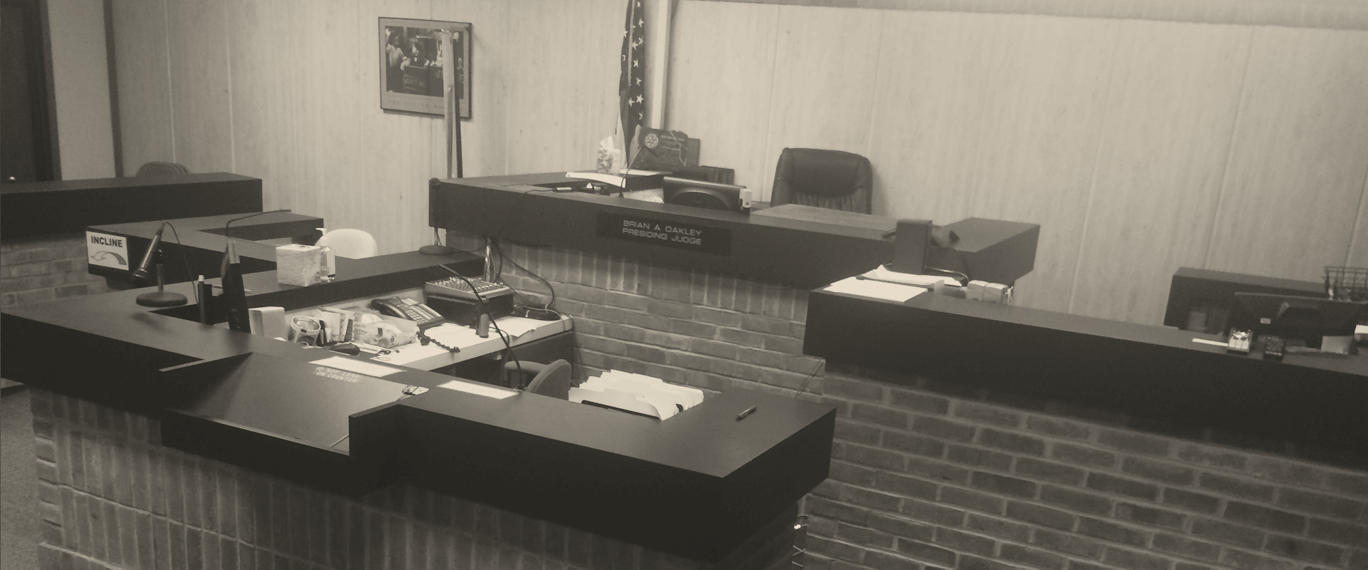 Criminal defense attorney in court Romulus MI